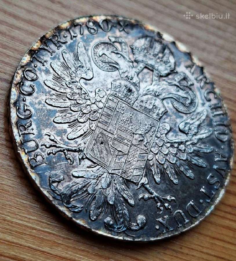 Austrija 1780 -x 1 taleris (sidabras - restraikas)