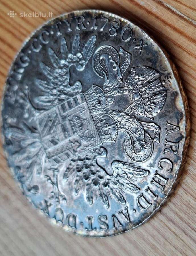 Austrija 1780 -x 1 taleris (sidabras - restraikas) - nuotraukos Nr. 6