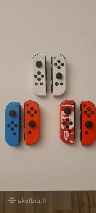 Nintendo Switch Oled Joy Con pulteliai ir žaidimai