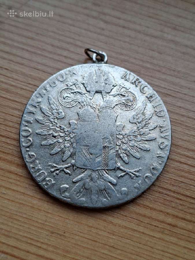 Austrija 1780 -x 1 taleris (sidabras - restraikas)