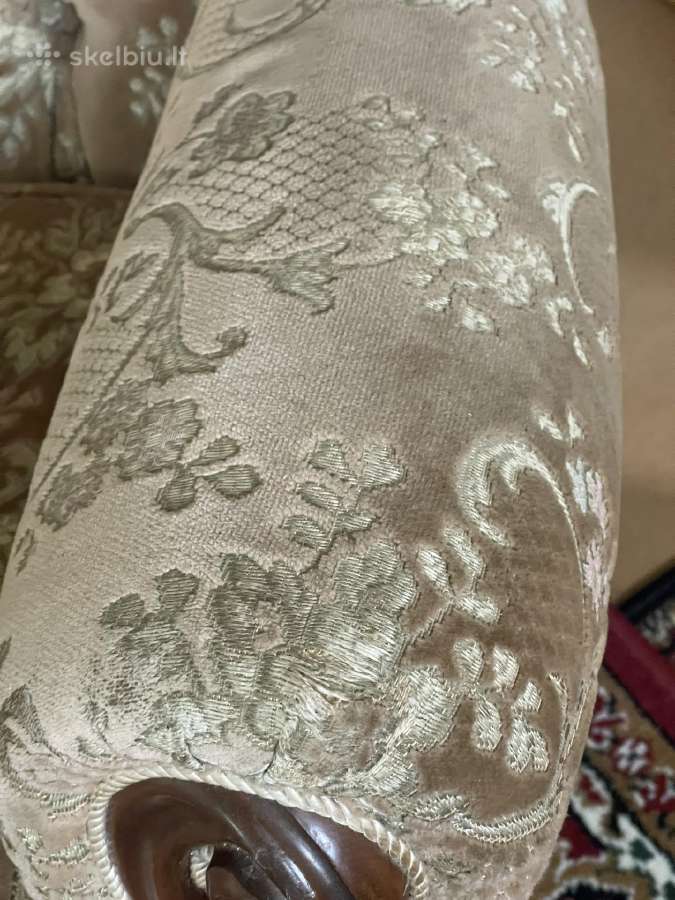 Viktorinio stiliaus sofa ir 2 foteliai - nuotraukos Nr. 8