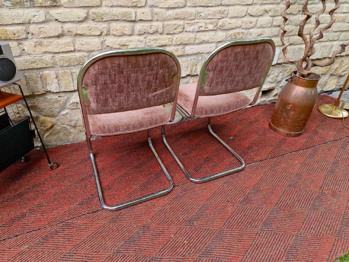 Vintažinės mid century Bauhaus st.konsolinės kėdės - nuotraukos Nr. 8