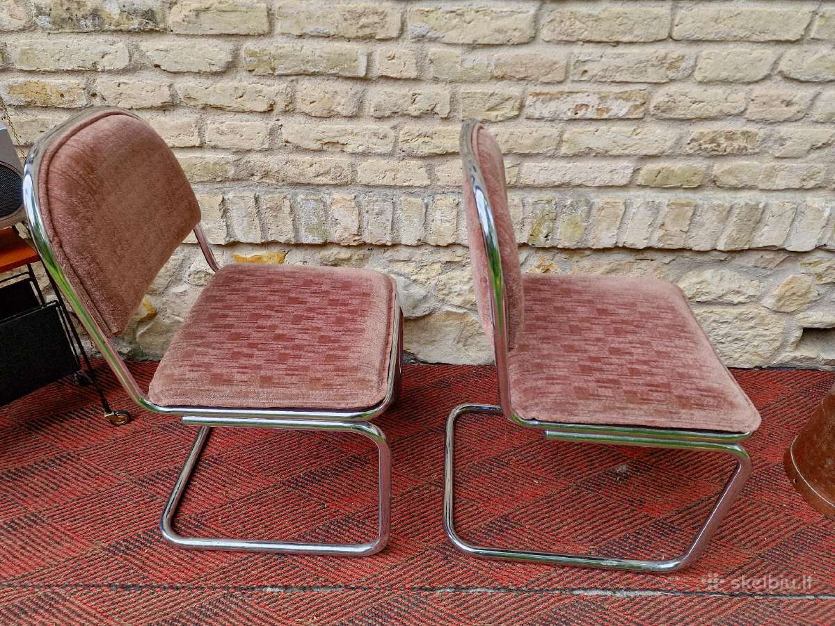 Vintažinės mid century Bauhaus st.konsolinės kėdės - nuotraukos Nr. 14