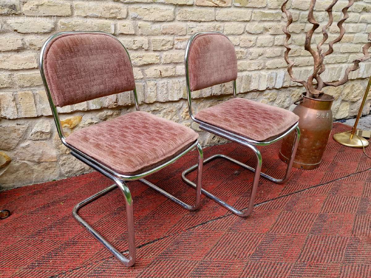 Vintažinės mid century Bauhaus st.konsolinės kėdės - nuotraukos Nr. 15