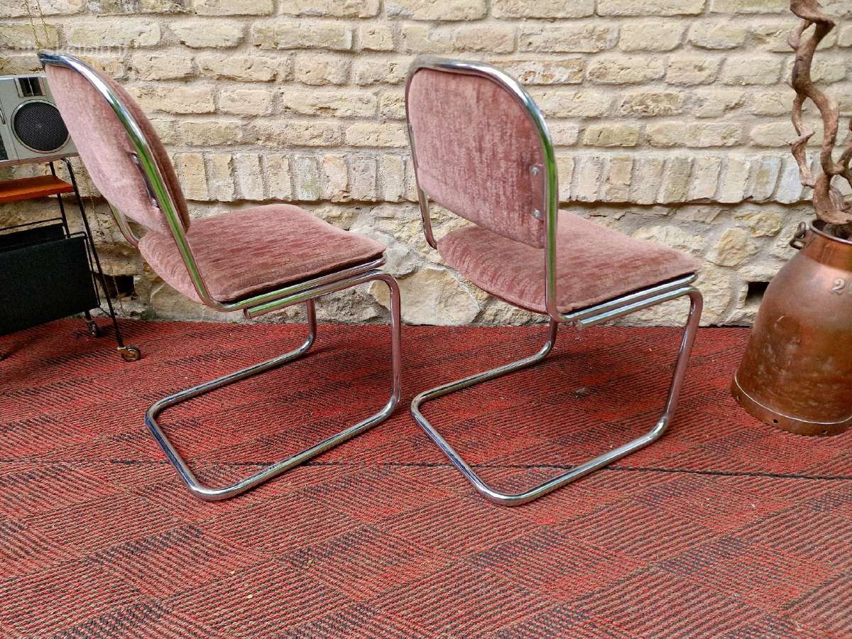 Vintažinės mid century Bauhaus st.konsolinės kėdės - nuotraukos Nr. 23