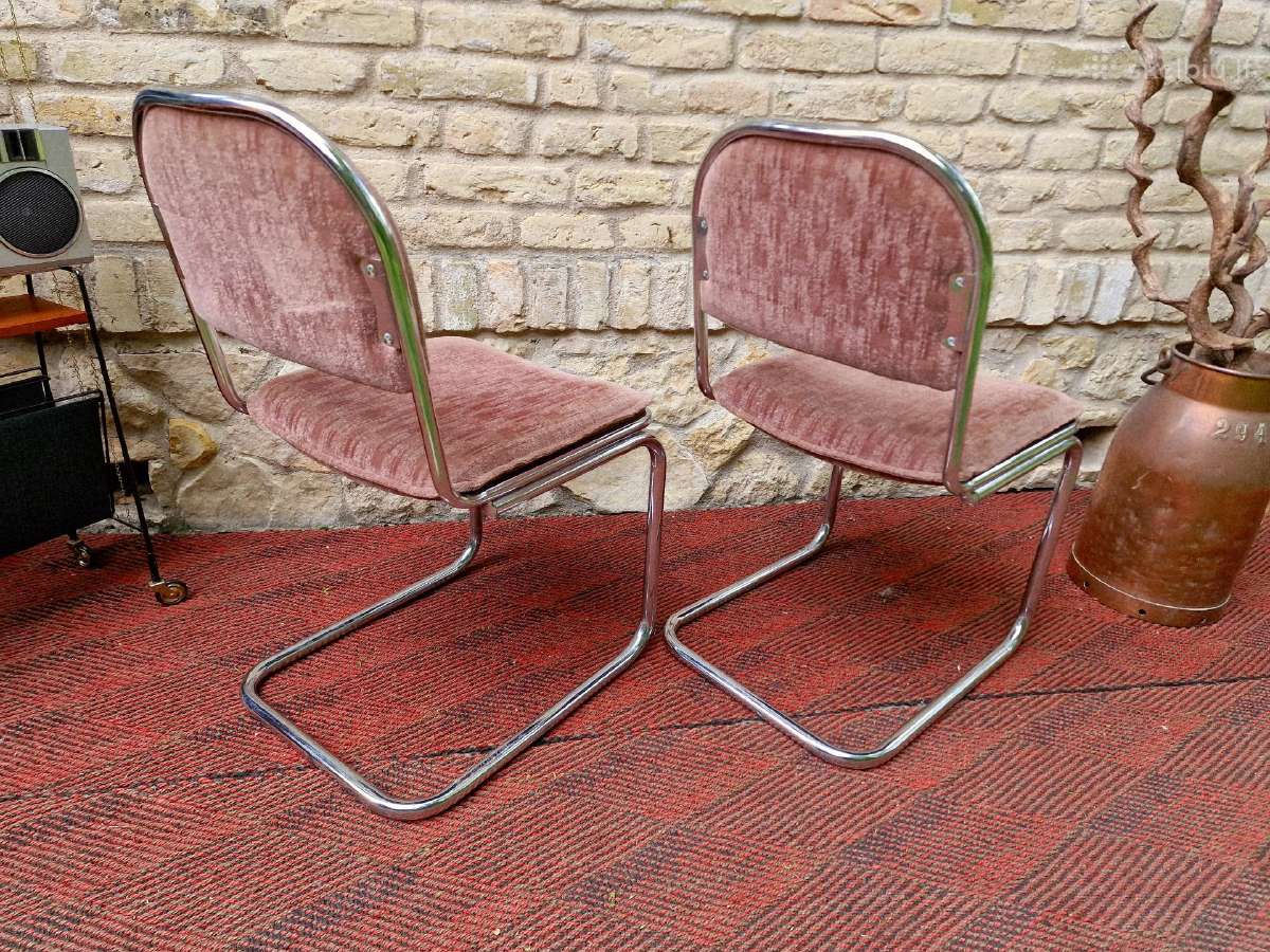 Vintažinės mid century Bauhaus st.konsolinės kėdės - nuotraukos Nr. 27
