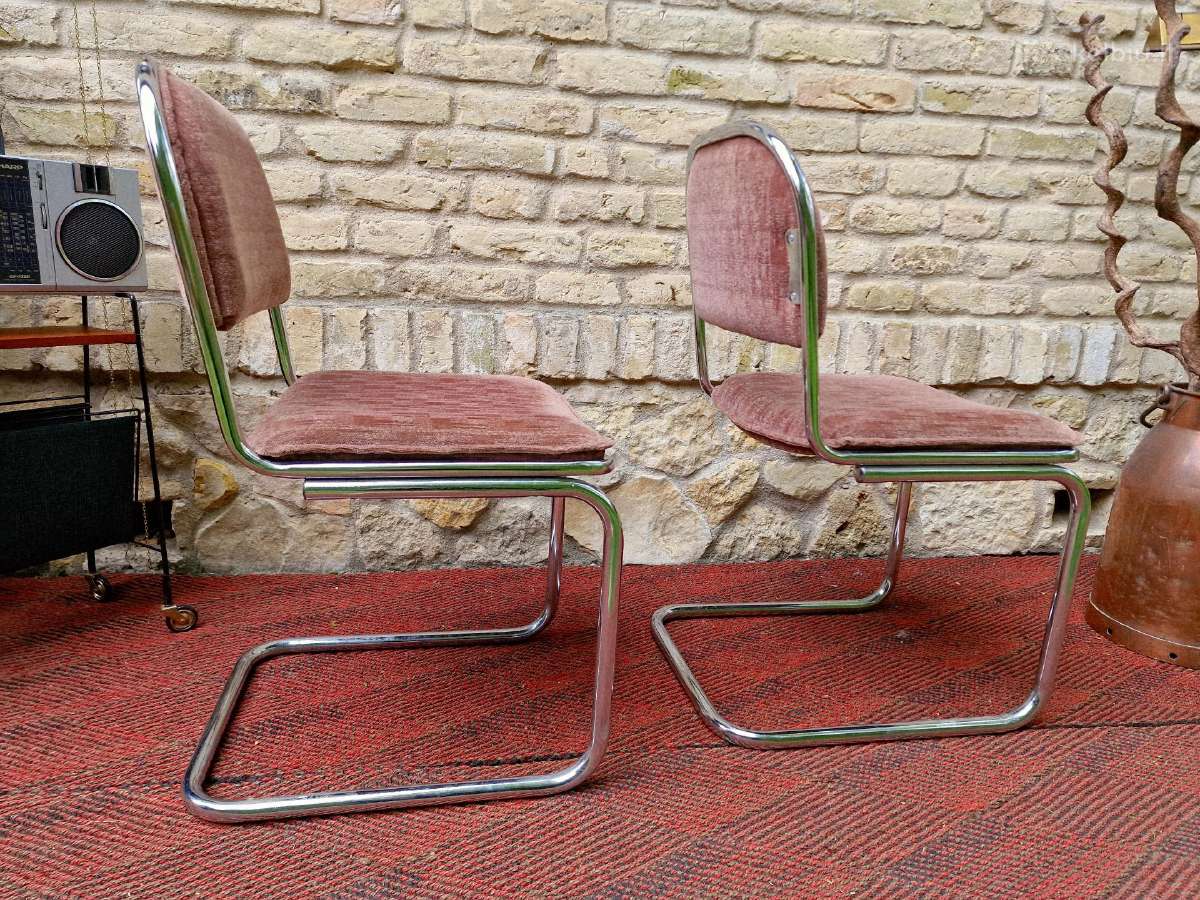 Vintažinės mid century Bauhaus st.konsolinės kėdės - nuotraukos Nr. 30