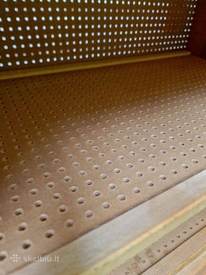 Vintažinė mid century tikmedžio batų spintelė - nuotraukos Nr. 12