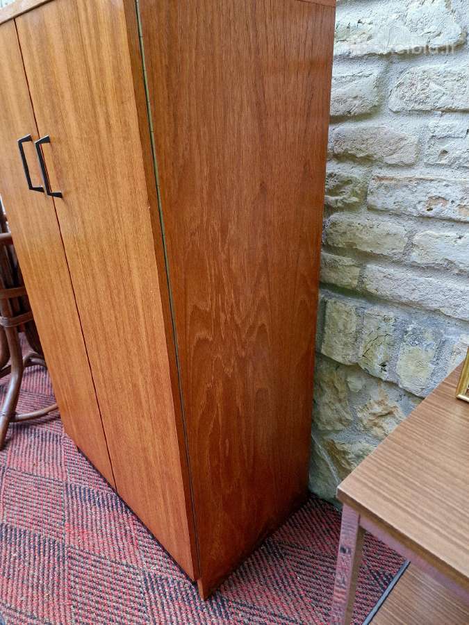 Vintažinė mid century tikmedžio batų spintelė - nuotraukos Nr. 22