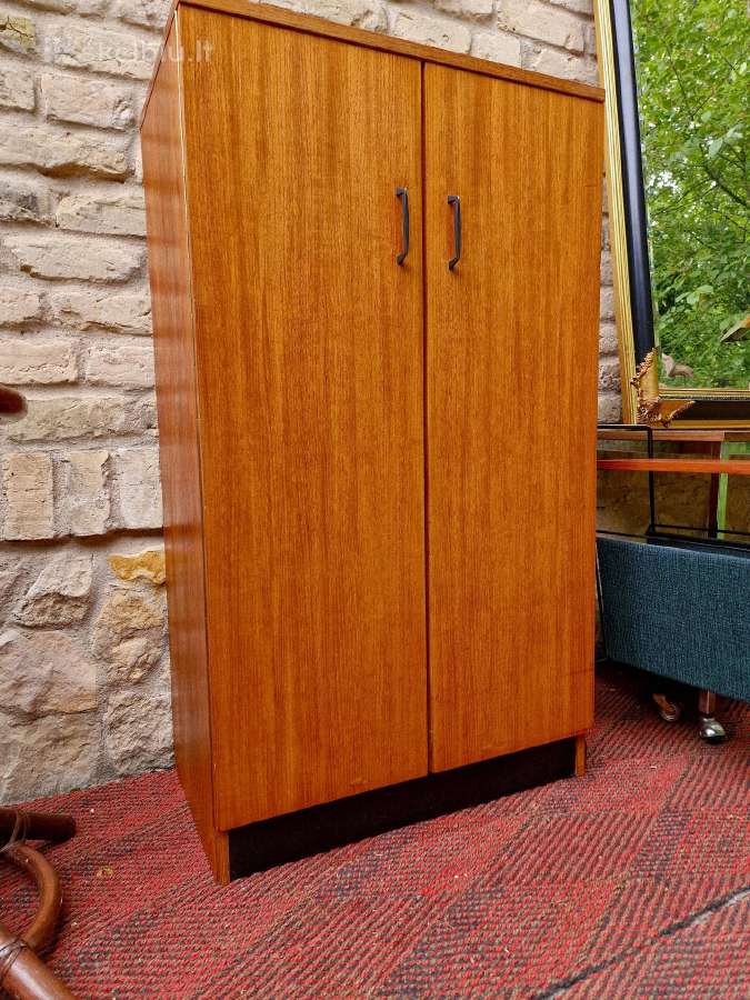 Vintažinė mid century tikmedžio batų spintelė - nuotraukos Nr. 35