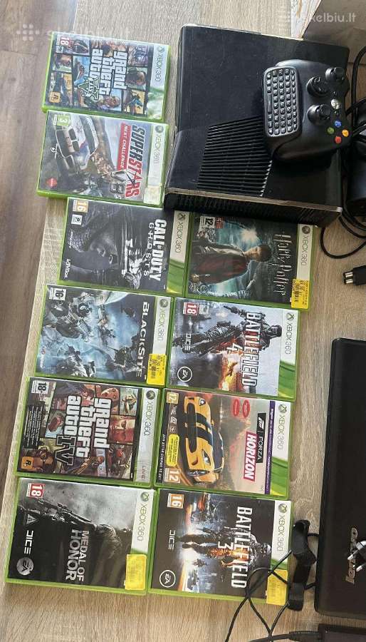 Xbox 360 S+9 žaidimai