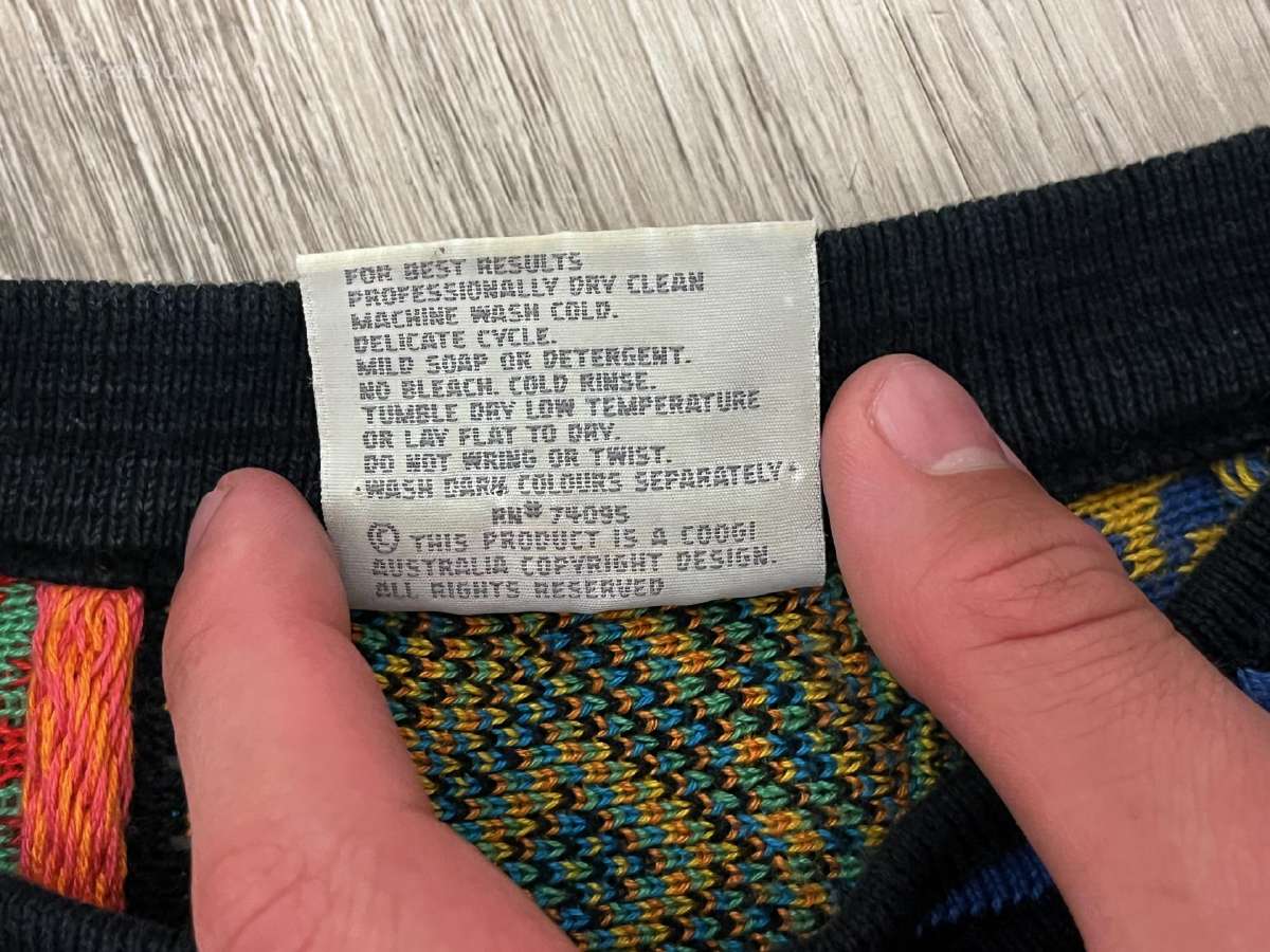 Retas Vintage Coogi Australia megztinis - nuotraukos Nr. 6