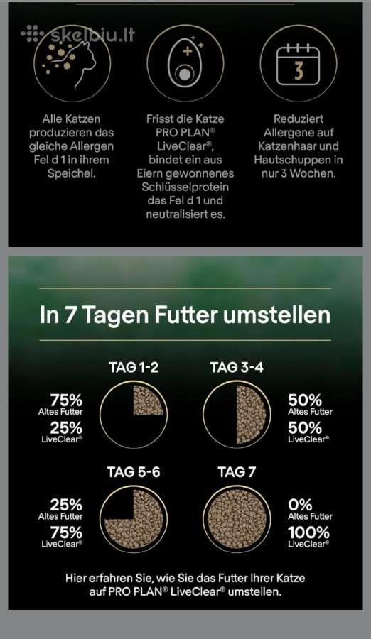 Purina Pro Plan Liveclear Sterilizuotoms katems - nuotraukos Nr. 2