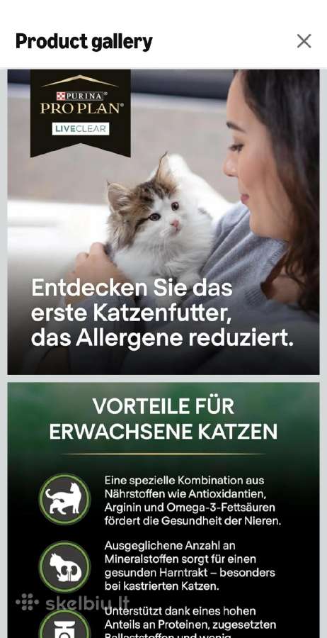 Purina Pro Plan Liveclear Sterilizuotoms katems - nuotraukos Nr. 5