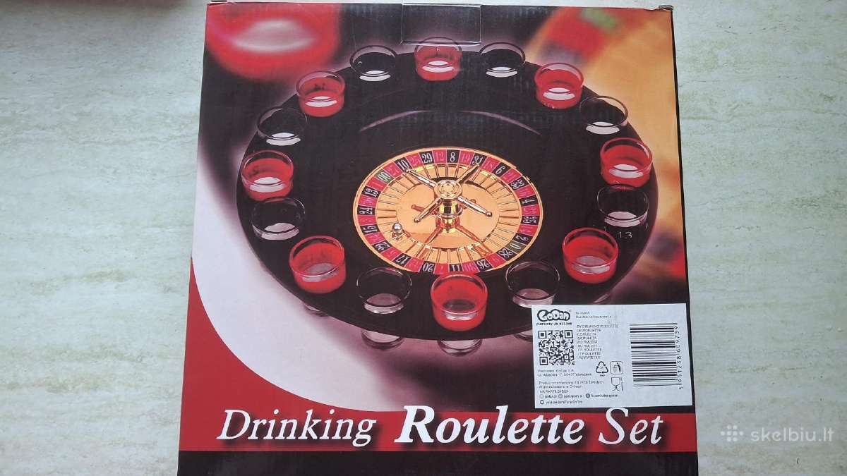 Naujas vakarėlių žaidimas Drinking Roulette Set
