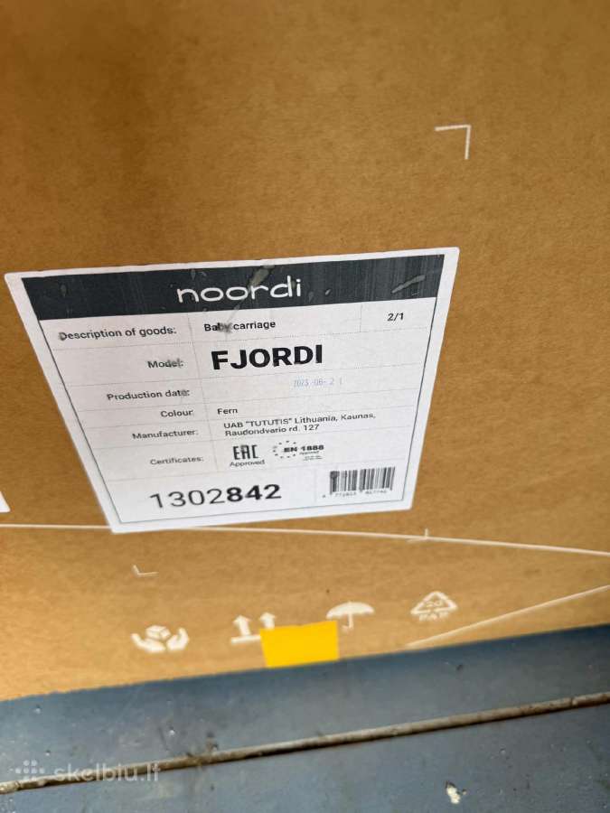 Noordi Fjordi 2 in 1 vežimėlis + maxi cosi sistema - nuotraukos Nr. 10
