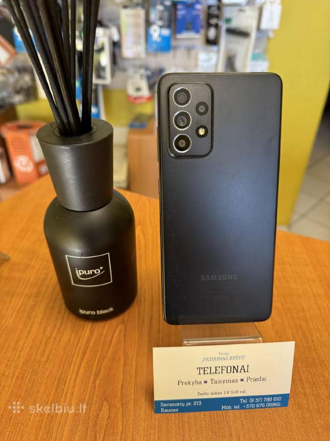 Samsung A52s 5G 128gb Black Su Garantija