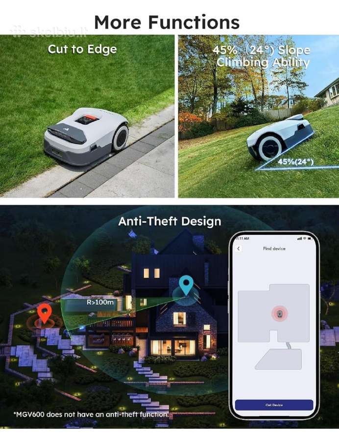 Vejos robotas Anthbot Genie 800 (1500 m²) - nuotraukos Nr. 3