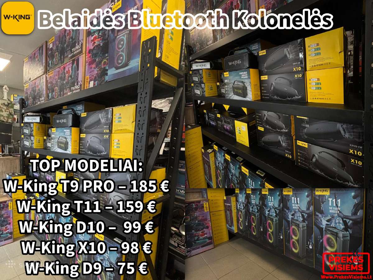 W-king nešiojamos kolonėlės Pigiausiai!