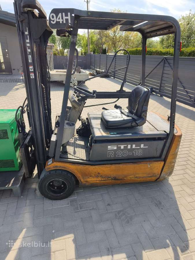 Elektrinis krautuvas, su pakroveju