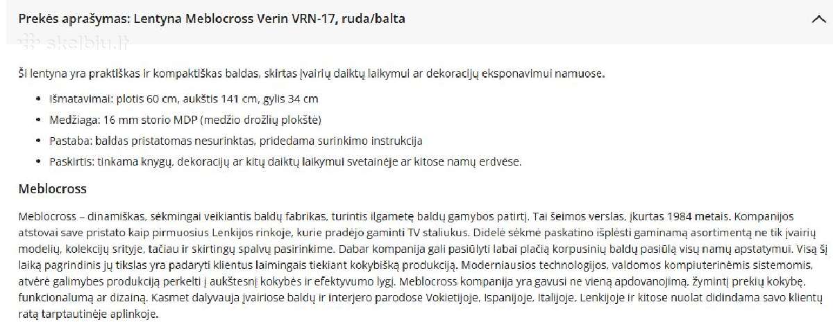 Parduodu už pusę kainos spintelę indaują