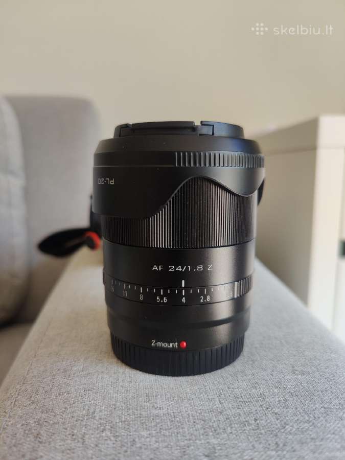 Parduodu Viltrox Af 24mm F1.8 objektyvą Nikon Z