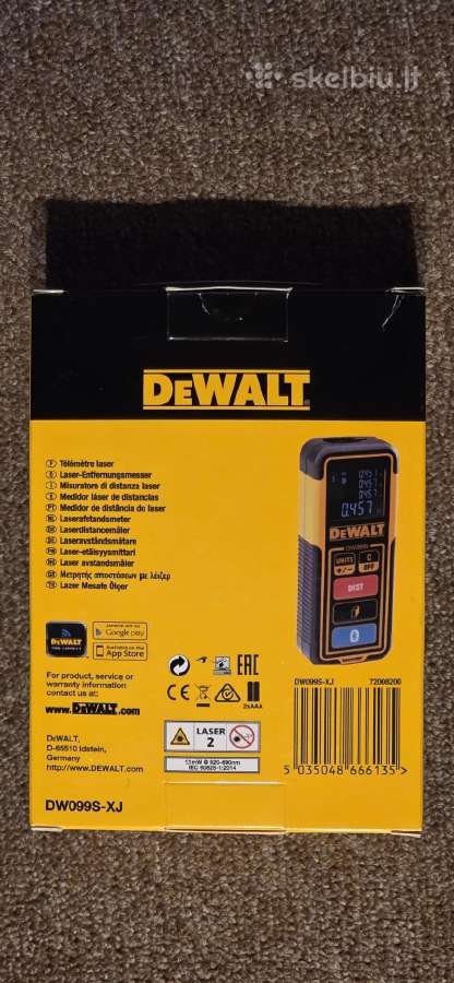 Dewalt Dw099s-xj lazerinis atstumo matuoklis - nuotraukos Nr. 2