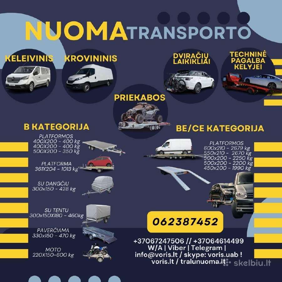 Moto priekabos nuoma (motociklo priekaba) - nuotraukos Nr. 4