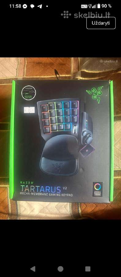 Parduodu Razer Tartarus V2