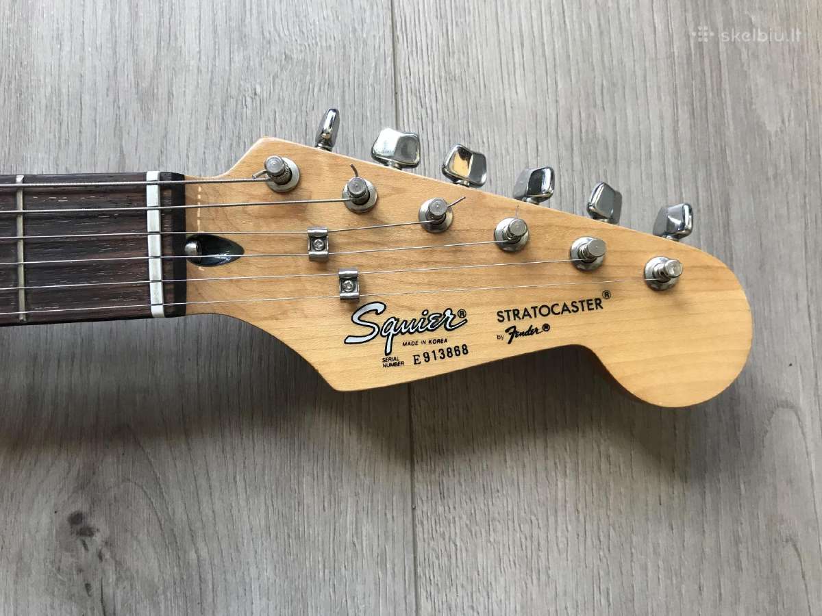 Squier (by Fender) Stratocaster 1989 made in Korea - nuotraukos Nr. 4