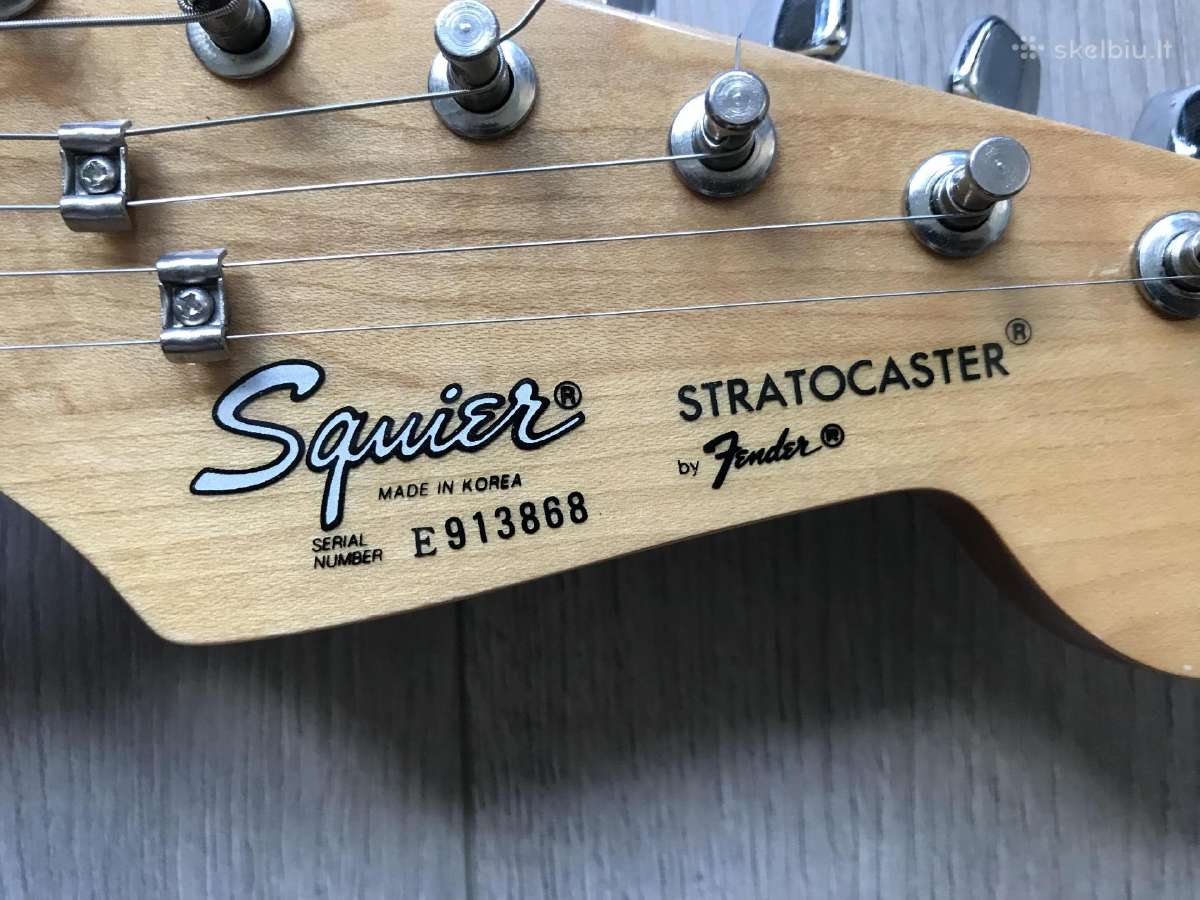 Squier (by Fender) Stratocaster 1989 made in Korea - nuotraukos Nr. 5