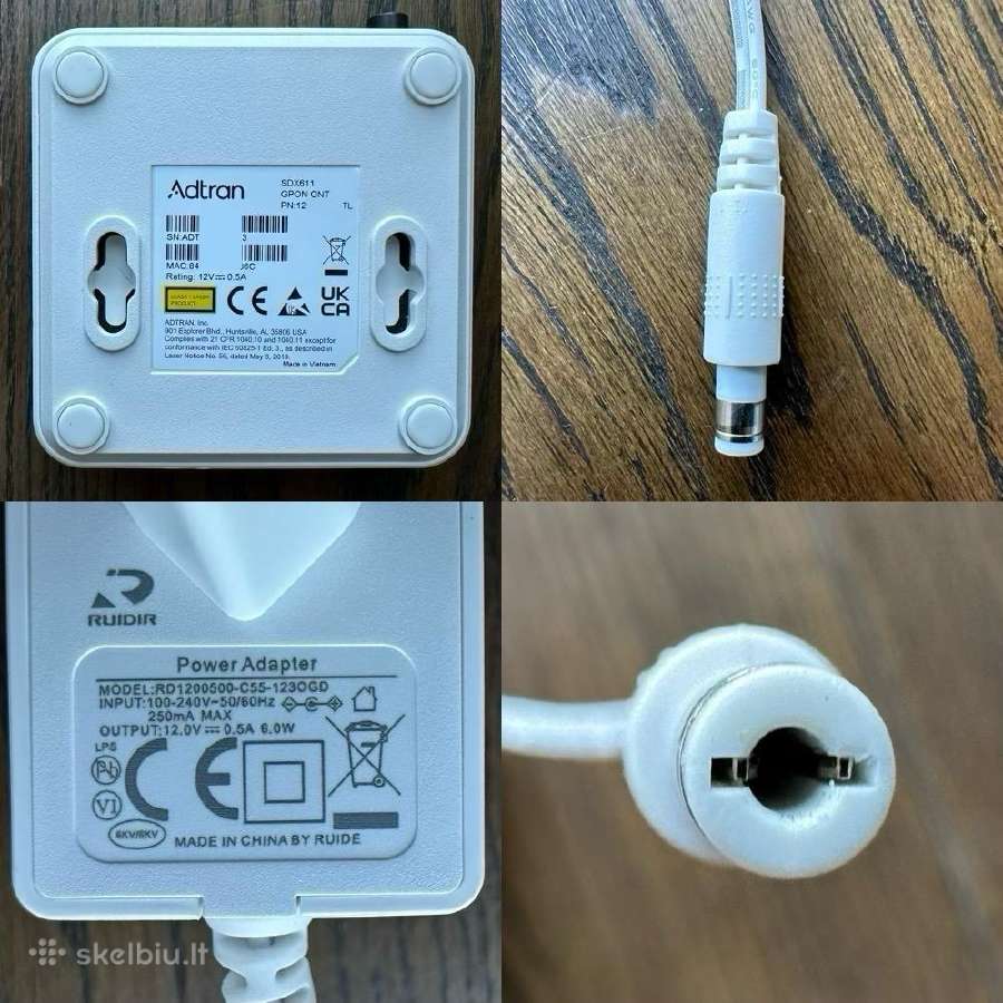 Adtran Sdx611 Gpon Ont - Optinio Tinklo Terminalas - nuotraukos Nr. 5