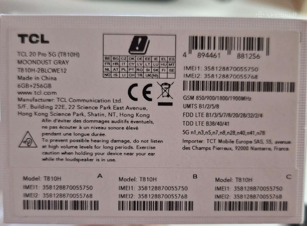 Telefonas Tcl 20 Pro 5G - nuotraukos Nr. 5