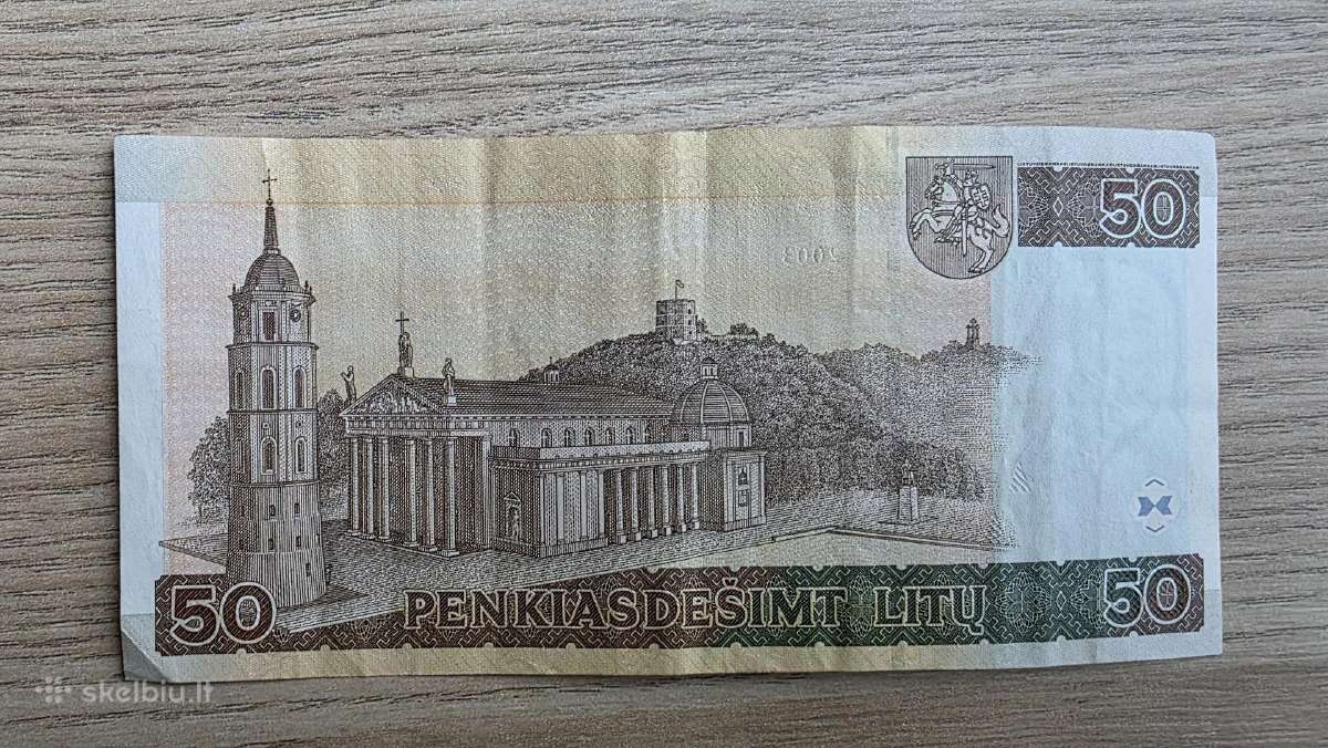 2003 metų 50 litų Jablonskis - nuotraukos Nr. 2