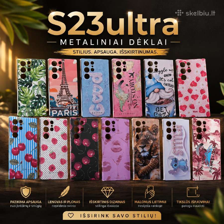 S23ultra Dėklai nauji keli yra uždeti keliom dieno - nuotraukos Nr. 3