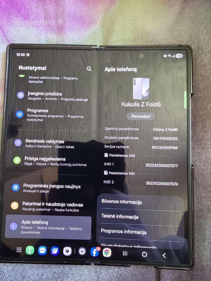 Parduodamas Samsung fold 6 1tb - nuotraukos Nr. 9
