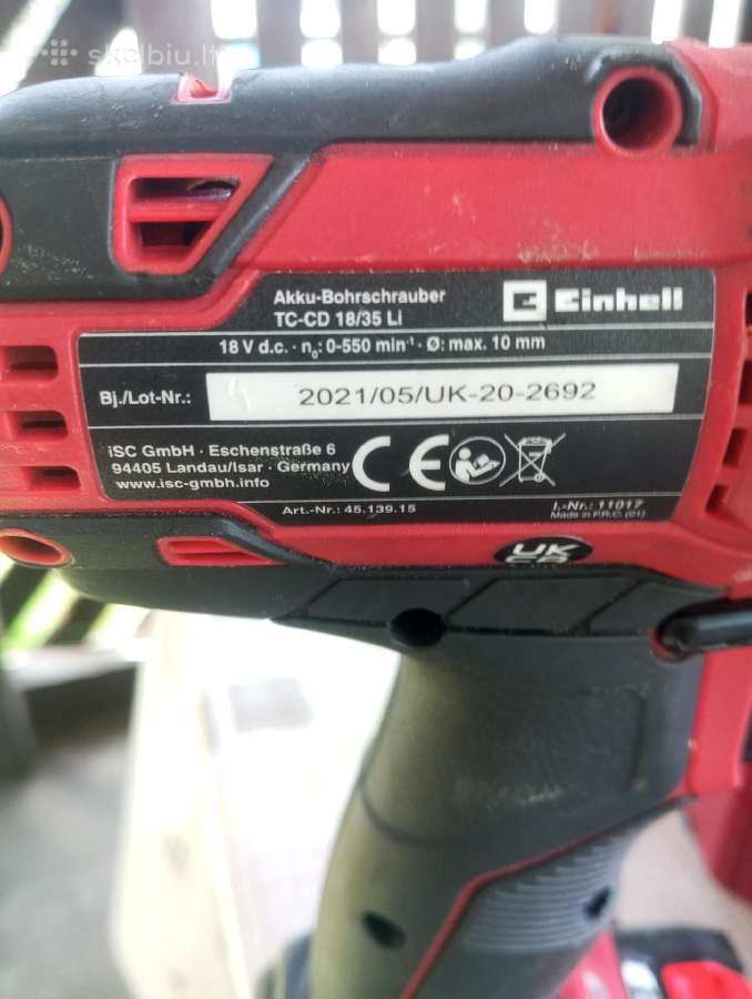 Einhell komplektas 18v - nuotraukos Nr. 2