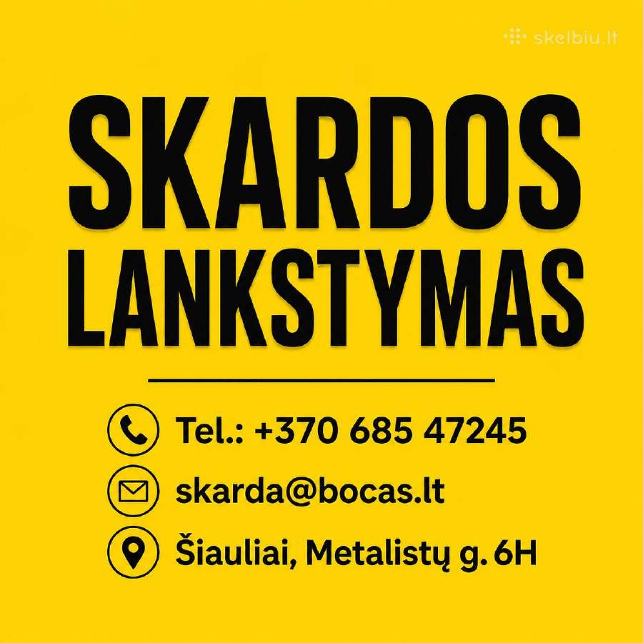 Skardos lankstinai, palangės, kraigai, vėjalentės