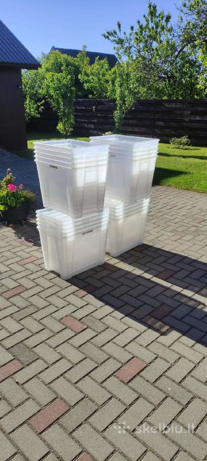 Plastmasinės sandėliavimo dėžės
