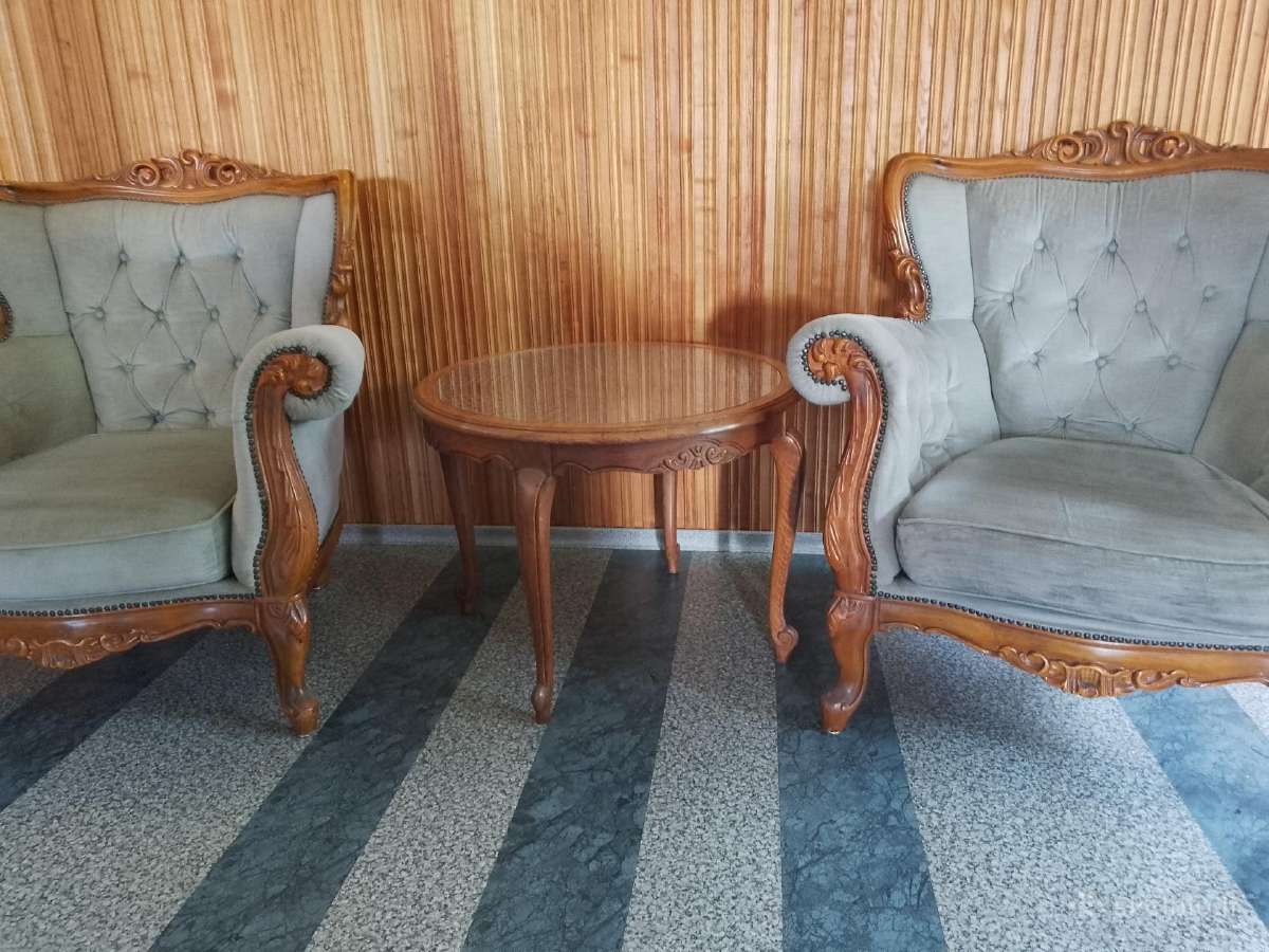 Antikvarinis svetaines komplektas - nuotraukos Nr. 35
