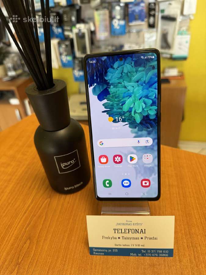 Samsung S20fe 128gb Black Su Garantija