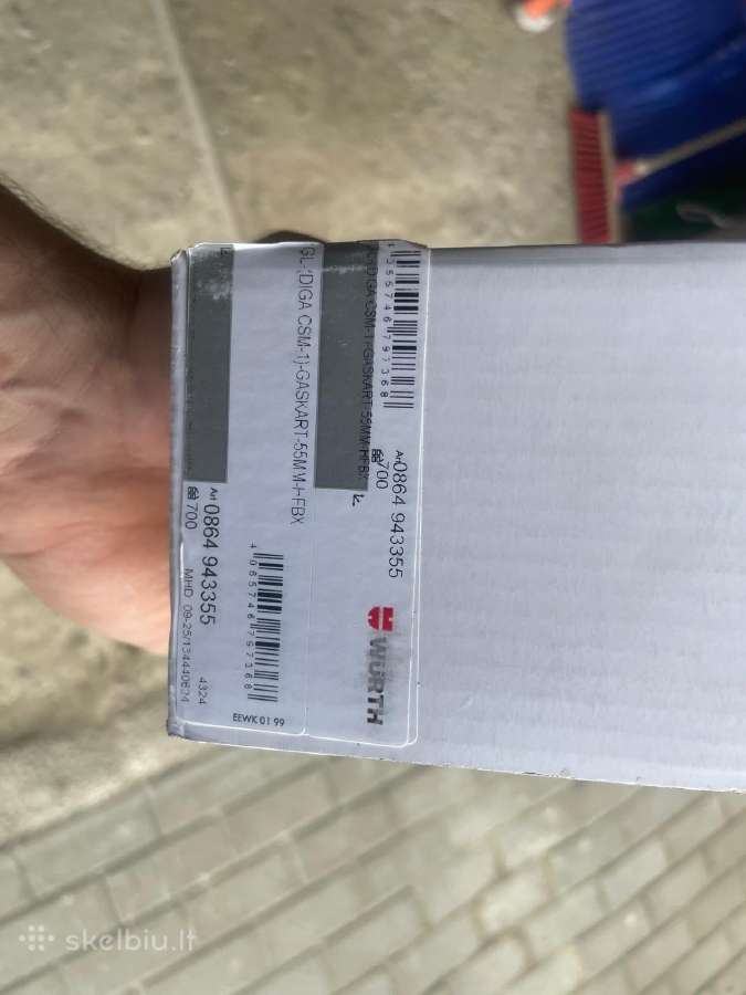 55mm viniakalės, wurth šautuvui. 700vnt dėžutėje.
