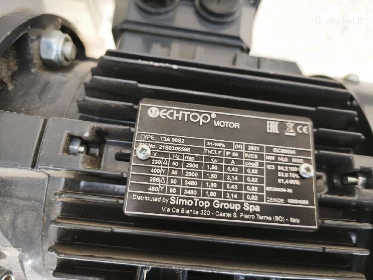 Naujas radialinis ventiliatorius Sama 1,5 kw Ip55 - nuotraukos Nr. 6