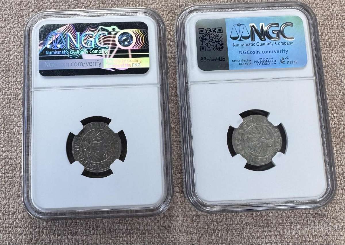 Ngc Lietuvos Didžiosios Kunigaikštystės pusgrašiai - nuotraukos Nr. 2