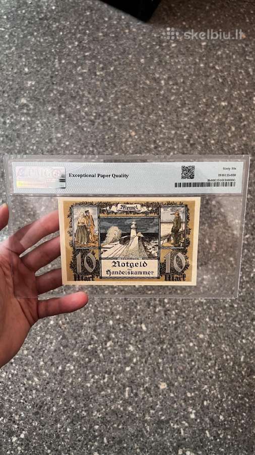 Memel 10 Mark 1922 Pmg 66