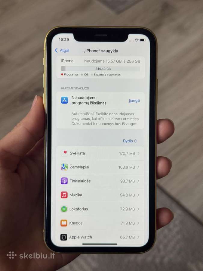 iPhone 11 256gb geltonas - nuotraukos Nr. 7