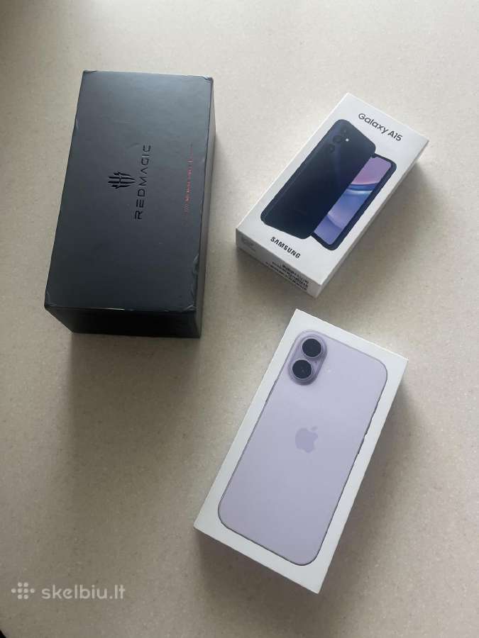 iPhone 17, Samsung A15, Redmagic