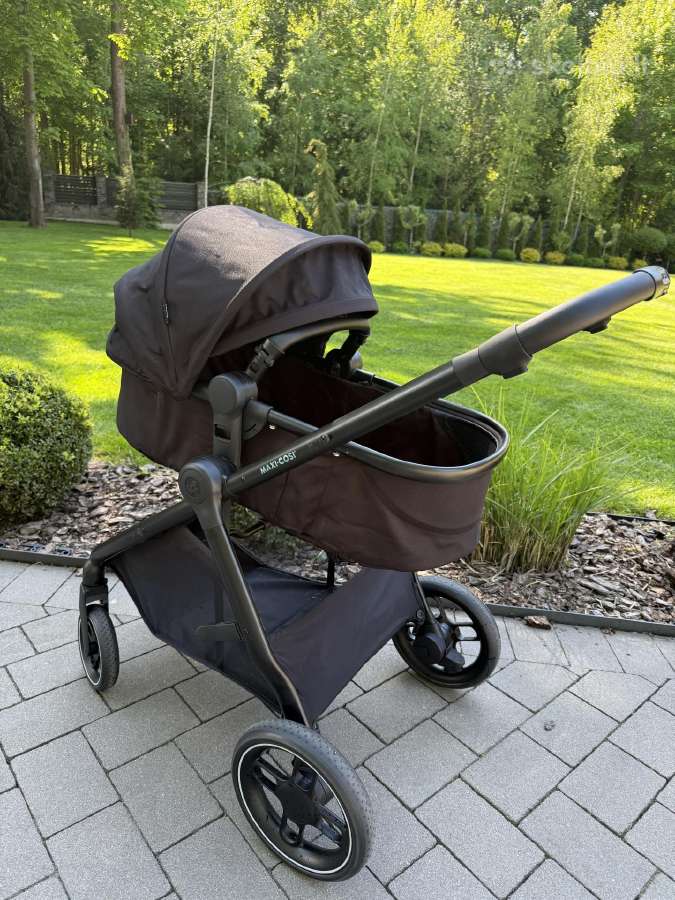 Maxi-cosi Zelia 3 in 1 vežimėlis – juodas