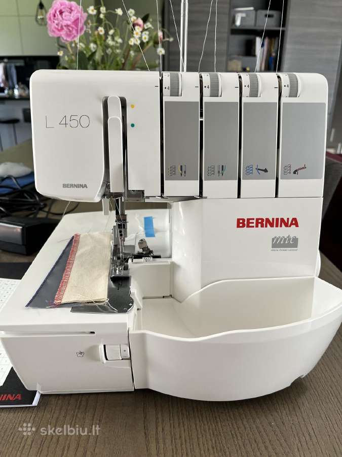 Bernina L450 overlokas - nuotraukos Nr. 2