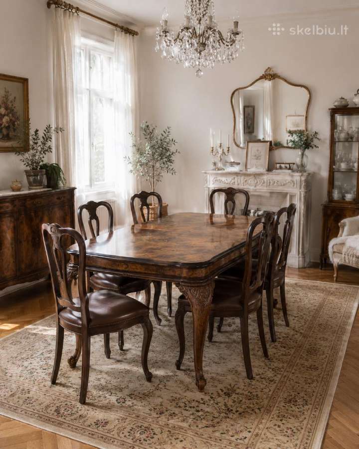 Chippendale valgomojo komplektas